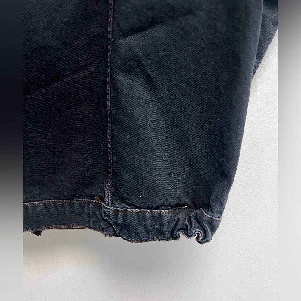 BA&SH Women’s Black Denim Boyfriend Jean Jacket - Size 2 - Picture 6 of 11